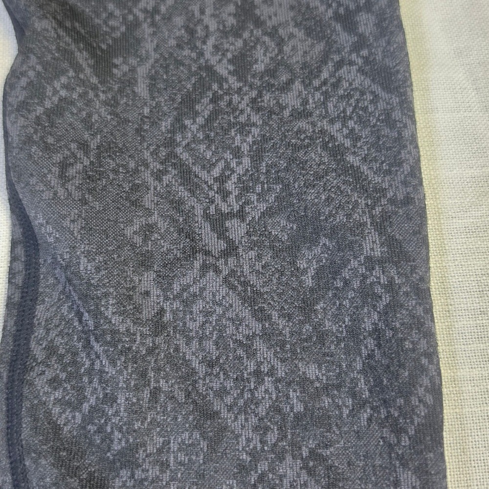 Soma Slimming Legging Womens Medium Grey Black Snakeskin Animal Print High Waist - Picture 2 of 5